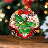 St. George Illawarra Dragons Christmas Acrylic And Wooden Ornament - Aboriginal Dragons Xmas