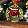 North Queensland Cowboys Christmas Acrylic And Wooden Ornament - North Queensland Cowboys Aboriginal Style