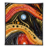 Australia Aboriginal Quilt - Traditional Australian Aboriginal Native Design (Black) Ver 1 Quilt