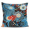 Australia Aboriginal Pillow Cases - Traditional Australian Aboriginal Native Design (Black) Ver 3 Pillow Cases