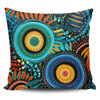 Australia Aboriginal Pillow Cases - Traditional Australian Aboriginal Native Design (Black) Ver 4 Pillow Cases