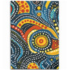 Australia Aboriginal Area Rug - Traditional Australian Aboriginal Native Design (Black) Ver 6 Area Rug