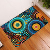 Australia Aboriginal Doormat - Traditional Australian Aboriginal Native Design (Black) Ver 4 Doormat