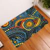 Australia Aboriginal Doormat - Traditional Australian Aboriginal Native Design (Black) Ver 6 Doormat