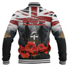 Australia Navy Force Anzac Day Custom Baseball Jacket - We Thank You For Our Freedom Baseball Jacket