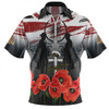 Australia Navy Force Anzac Day Custom Zip Polo Shirt - We Thank You For Our Freedom Zip Polo Shirt