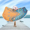 Australia Aboriginal Beach Blanket - Indigenous Beach Dot Painting Art Beach Blanket