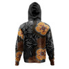 Australia Aboriginal Hoodie - Aboriginal Dot Art With Bush Flowers Hoodie