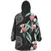 Australia Aboriginal Snug Hoodie - Seamless Pattern With Eucalyptus Flower Snug Hoodie