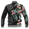 Australia Aboriginal Baseball Jacket - Seamless Pattern With Eucalyptus Flower Baseball Jacket