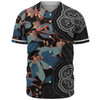Australia Aboriginal Baseball Shirt - Australian Native Floral Seamless Pattern Baseball Shirt
