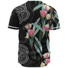 Australia Aboriginal Baseball Shirt - Seamless Pattern With Eucalyptus Flower Baseball Shirt