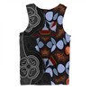 Australia Aboriginal Men Singlet - Eucalyptus Seamless Pattern In Aboriginal Dot Art Men Singlet