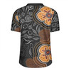 Australia Aboriginal Rugby Jersey - Aboriginal Dot Art With Bush Flowers Rugby Jersey