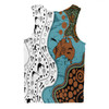 Australia Aboriginal Custom Men Singlet - Aussie Indigenous Hunting Season With Kangaroo Dot Art Men Singlet