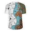 Australia Aboriginal Custom Rugby Jersey - Aussie Indigenous Hunting Season With Kangaroo Dot Art Rugby Jersey
