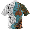 Australia Aboriginal Custom Zip Polo Shirt - Aussie Indigenous Hunting Season With Kangaroo Dot Art Zip Polo Shirt