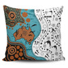 Australia Aboriginal Custom Pillow Cases - Aussie Indigenous Hunting Season With Kangaroo Dot Art Pillow Cases