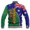 Australia Custom Baseball Jacket - Kangaroo Happy Australia Day Baseball Jacket