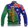 Australia Custom Baseball Jacket - Kangaroo Happy Australia Day Baseball Jacket