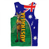 Australia Custom Men Singlet - Kangaroo Happy Australia Day Men Singlet