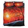 Australia Aboriginal Bedding Set - Aboriginal Dot Painting Style Art Dreamtime Story Bedding Set