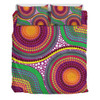 Australia Aboriginal Bedding Set - Aboriginal Rainbow Dot Inspired Bedding Set