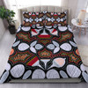 Australia Aboriginal Bedding Set - Eucalyptus seamless pattern In Aboriginal Dot Art Bedding Set