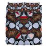 Australia Aboriginal Bedding Set - Eucalyptus seamless pattern In Aboriginal Dot Art Bedding Set