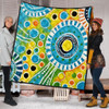 Australia Aboriginal Quilt - Beautiful Abstract Pastel Quilt