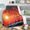 Australia Aboriginal Blanket - Aboriginal Dot Painting Style Art Dreamtime Story Blanket