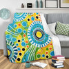 Australia Aboriginal Blanket - Beautiful Abstract Pastel Blanket