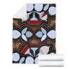 Australia Aboriginal Blanket - Eucalyptus seamless pattern In Aboriginal Dot Art Blanket