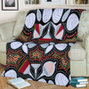 Australia Aboriginal Blanket - Eucalyptus seamless pattern In Aboriginal Dot Art Blanket