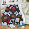 Australia Aboriginal Blanket - Eucalyptus seamless pattern In Aboriginal Dot Art Blanket