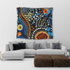 Australia Aboriginal Tapestry - Aboriginal Dreamtime Art Pattern Tapestry