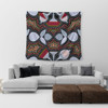 Australia Aboriginal Tapestry - Eucalyptus seamless pattern In Aboriginal Dot Art Tapestry