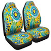 Australia Aboriginal Car Seat Cover - Beautiful Abstract Pastel Car Seat Cover