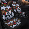 Australia Aboriginal Car Seat Cover - Eucalyptus seamless pattern In Aboriginal Dot Art Car Seat Cover