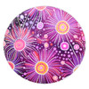 Australia Aboriginal Round Rug - Beautiful Aboriginal Pastel Pink Style Round Rug