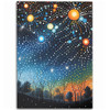 Australia Aboriginal Area Rug - Aboriginal Dot Painting Dreamtime Story Of A Night Sky Area Rug