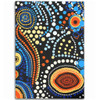 Australia Aboriginal Area Rug - Aboriginal Dreamtime Art Pattern Area Rug