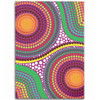 Australia Aboriginal Area Rug - Aboriginal Rainbow Dot Inspired Area Rug