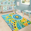 Australia Aboriginal Area Rug - Beautiful Abstract Pastel Area Rug