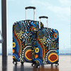 Australia Aboriginal Luggage Cover - Aboriginal Dreamtime Art Pattern Luggage Cover