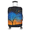 Australia Aboriginal Luggage Cover - Australian Dreamtime Story Of A Night Sky Luggage Cover
