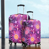 Australia Aboriginal Luggage Cover - Beautiful Aboriginal Pastel Pink Style Luggage Cover