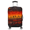 Australia Aboriginal Luggage Cover - The Sacred Dreamtime Painting Of The Indigenous Australian Luggage Cover