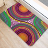 Australia Aboriginal Doormat - Aboriginal Rainbow Dot Inspired Doormat