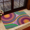 Australia Aboriginal Doormat - Aboriginal Rainbow Dot Inspired Doormat